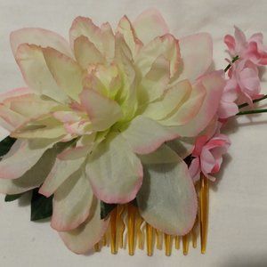 🌹Handmade🌹Pin Up - Flower Hair Comb